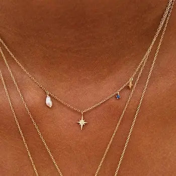 Sterling Silver Star Necklace BrightBox