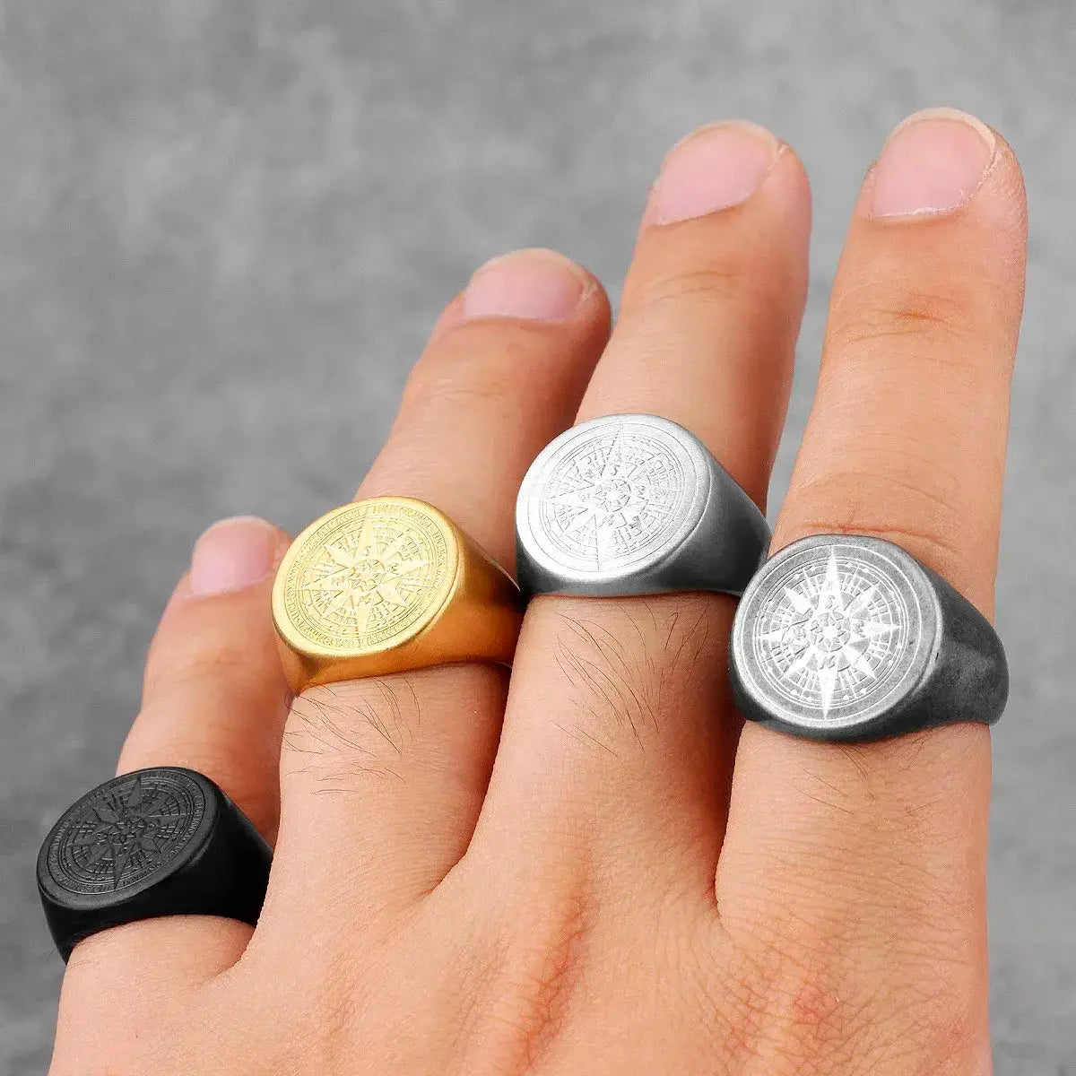 Stainless Steel Men Rings BrightBox