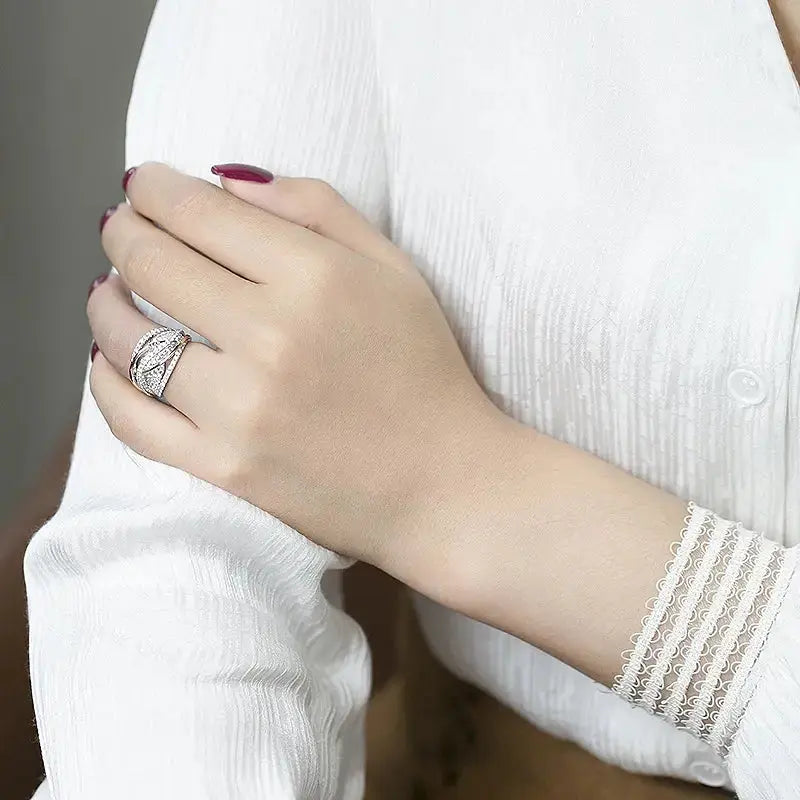 Zircon Mesh Engagement Ring BrightBox