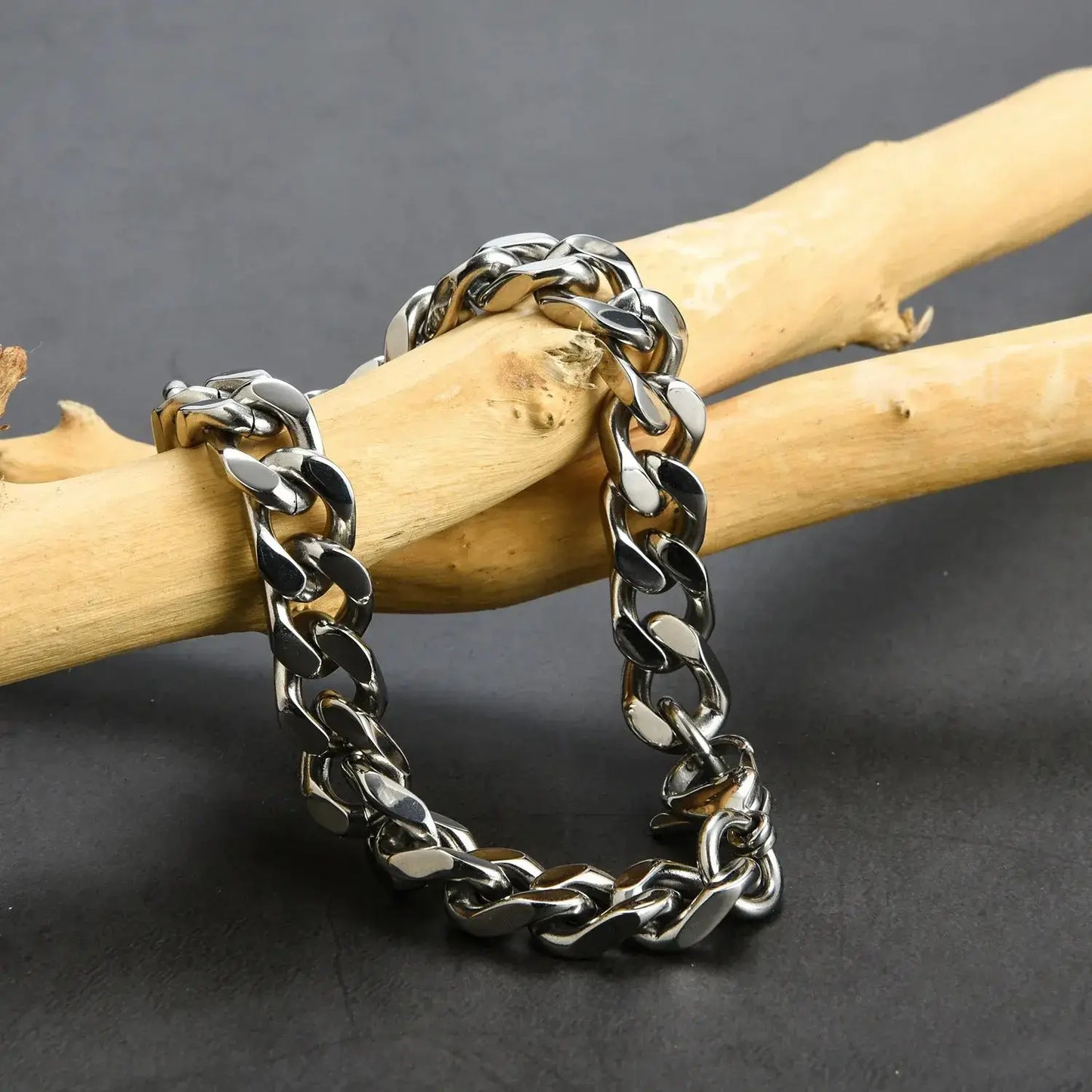 Men's Stainless Steel Cuban Link Bracelet BrightBox