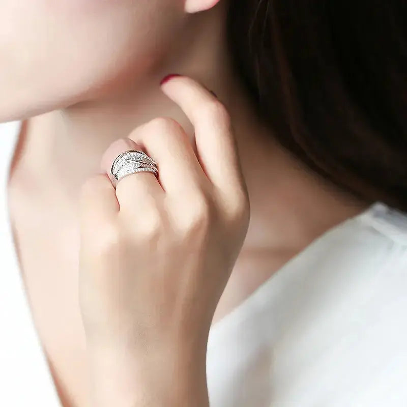 Zircon Mesh Engagement Ring BrightBox