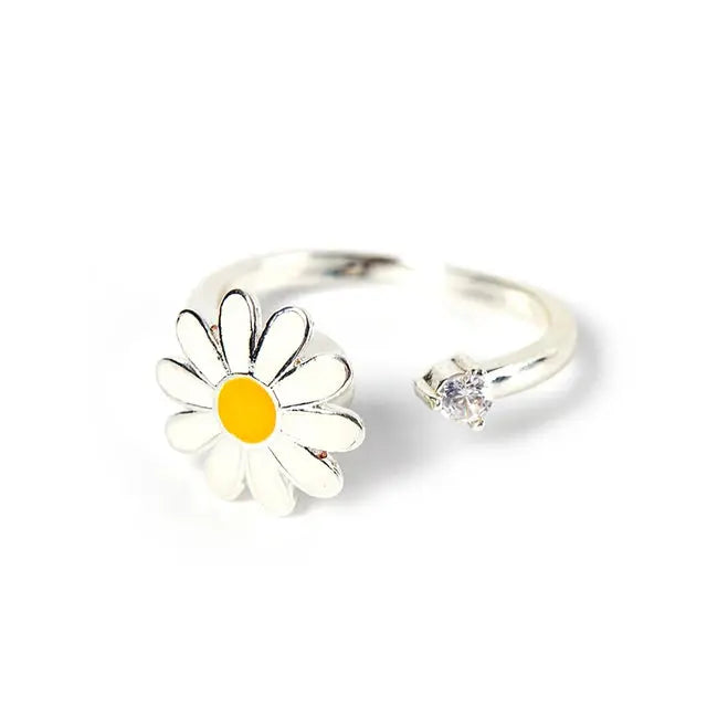 Adjustable Spinning Sunflower Anti Stress Ring BrightBox
