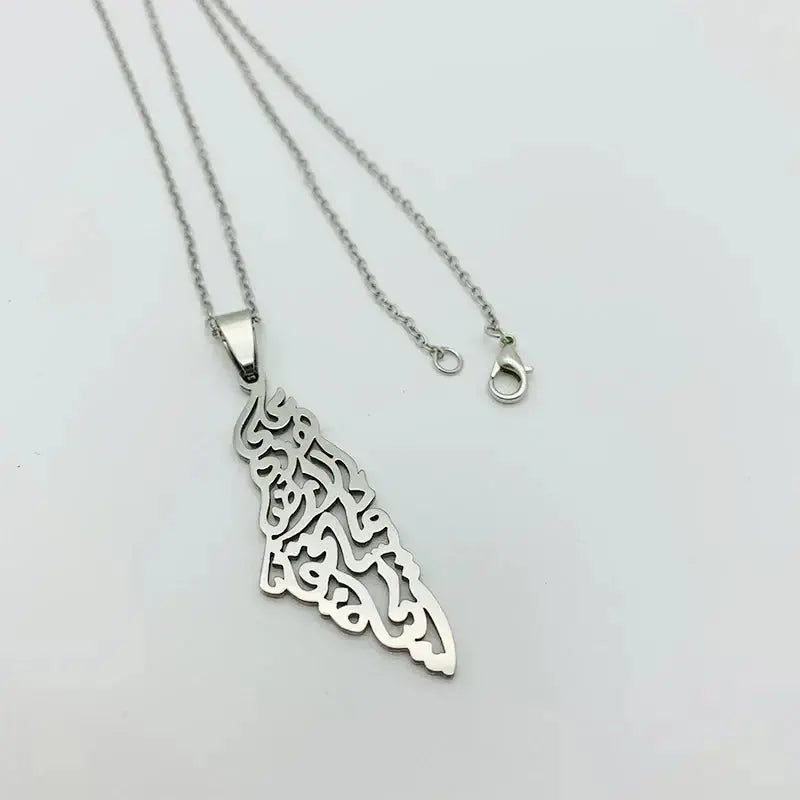 Stainless Steel Palestine Pendant Chain Necklaces BrightBox