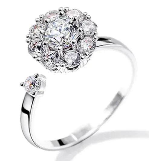 Adjustable Spinning Sunflower Anti Stress Ring BrightBox