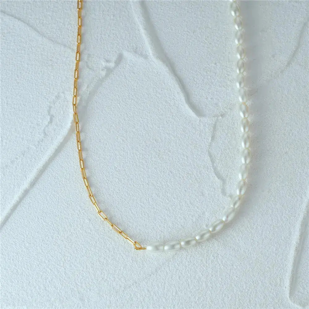 Sterling Silver French Millet Pearl Choker BrightBox