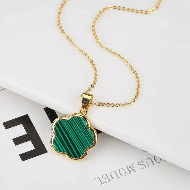 Plant Flower Pendant Necklace Women BrightBox