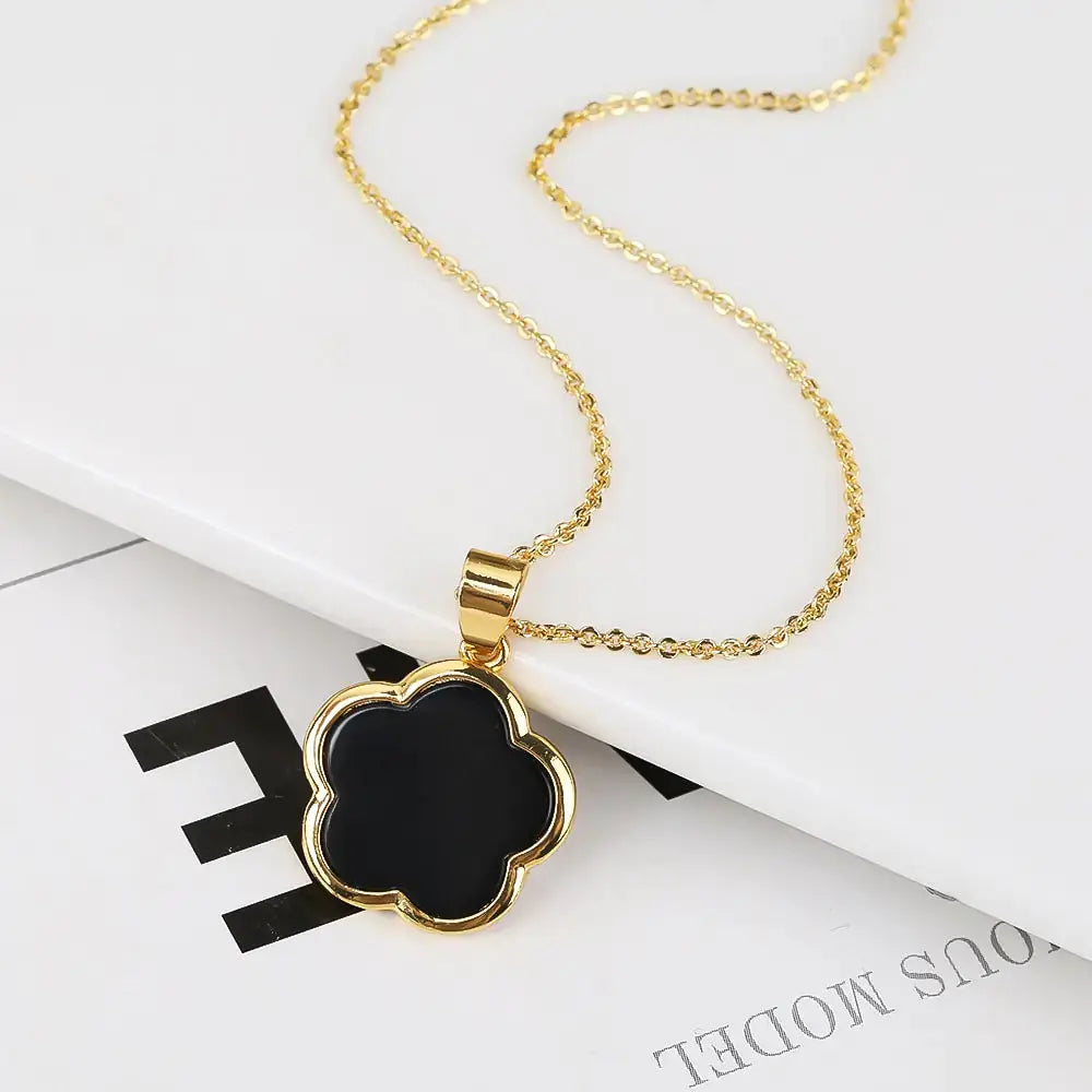 Plant Flower Pendant Necklace Women BrightBox