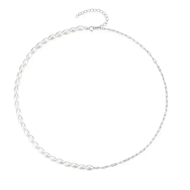 Sterling Silver French Millet Pearl Choker BrightBox