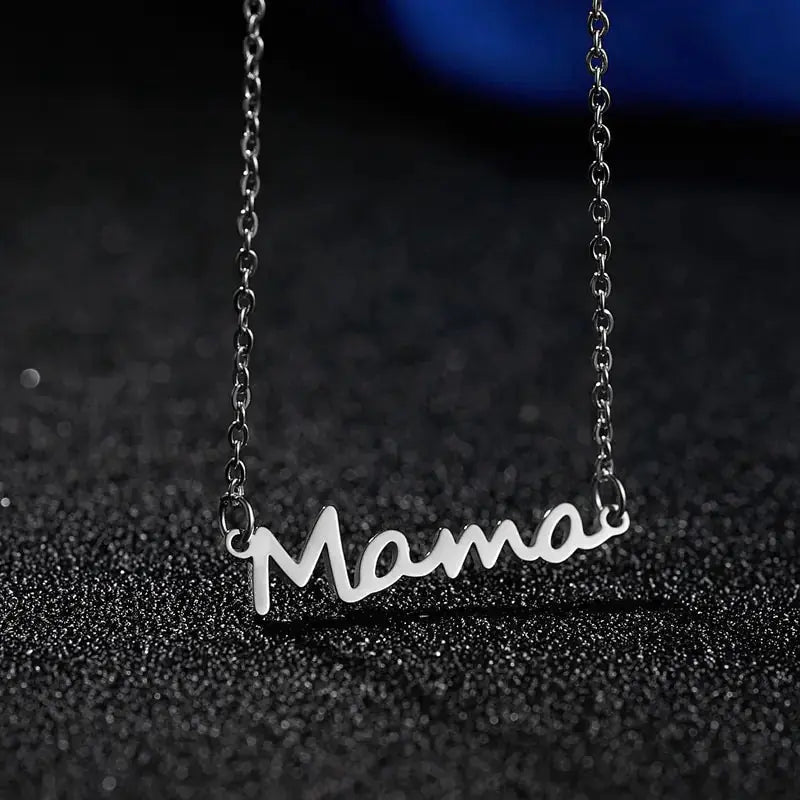 Mama Letter Pendant Necklace BrightBox